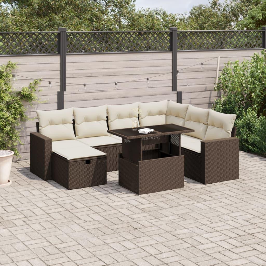 VidaXL set divano da giardino Polirattan  