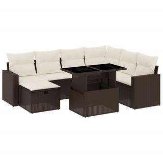 VidaXL set divano da giardino Polirattan  