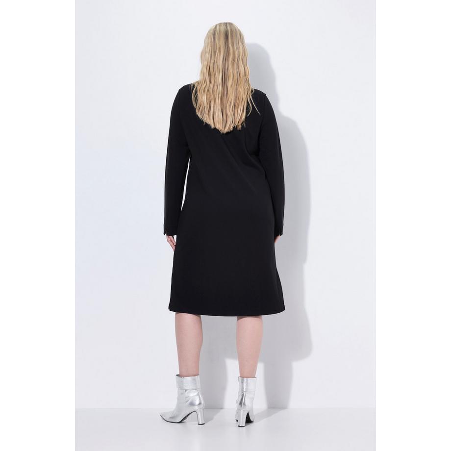 Ulla Popken Abito Collo Alto Maniche Lunghe Tasche  