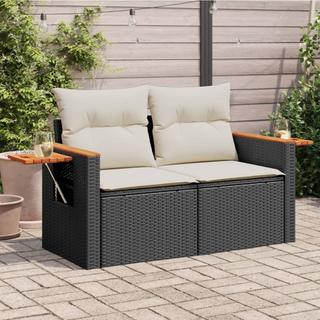 VidaXL Canapé de jardin rotin synthétique  