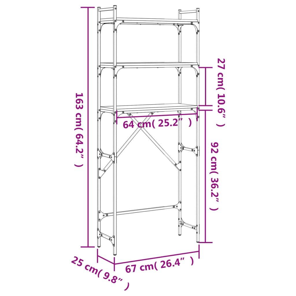 VidaXL scaffale per lavatrice  