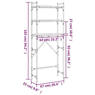 VidaXL scaffale per lavatrice  