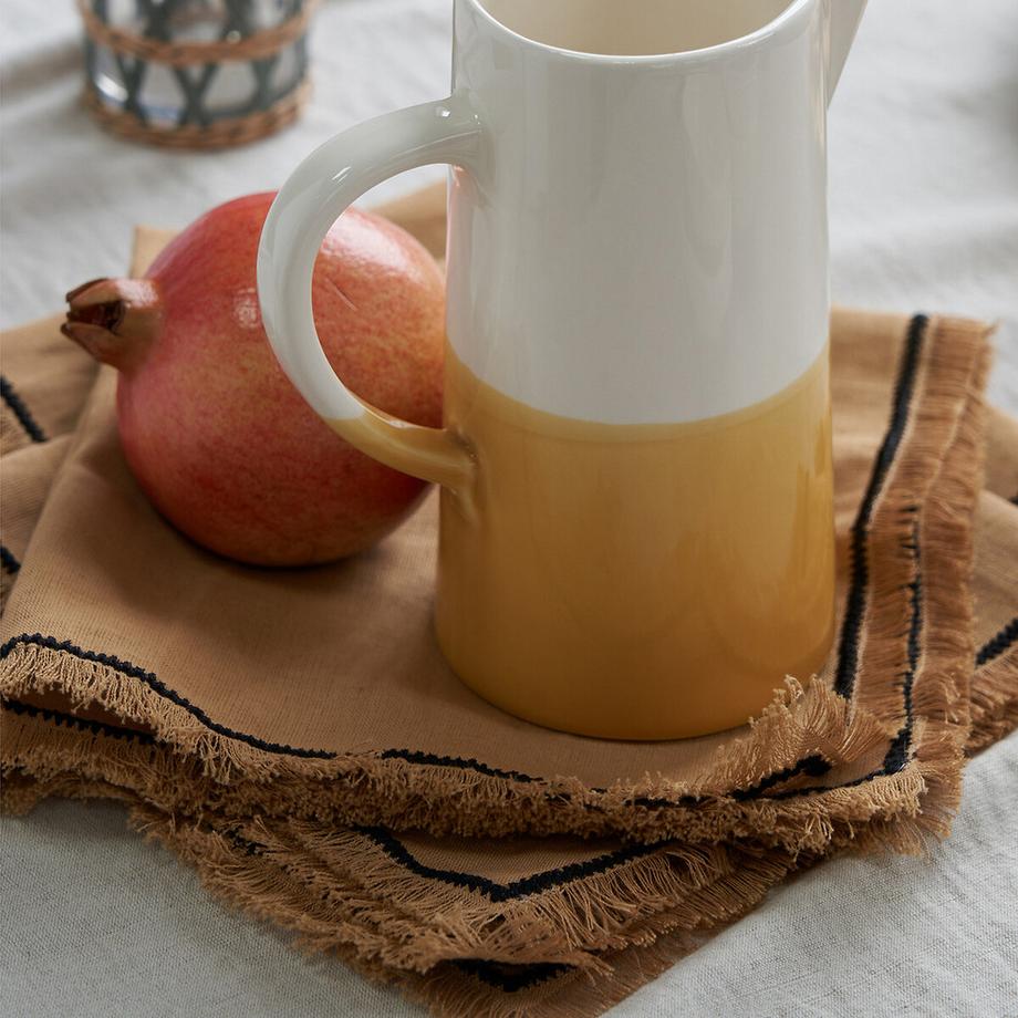 La Redoute Intérieurs Lot de 4 serviettes de table lin/coton  