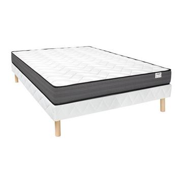 Ensemble 120 x 190 cm sommier + matelas ressorts ensachés ép.20cm - AMBRACIE de YSMÉE