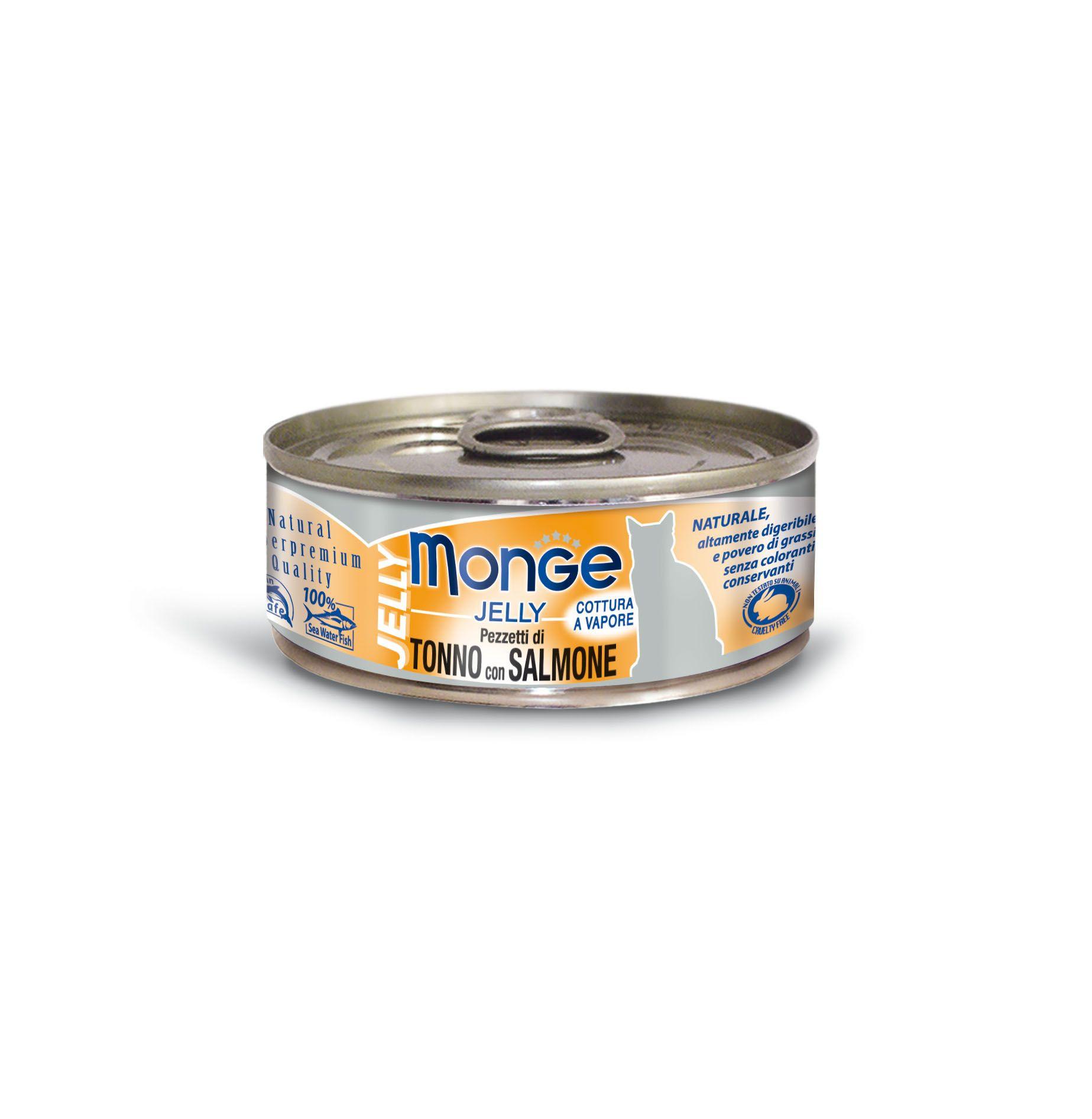 Monge  Naturale per gatti tonno e salmone - Multipack 