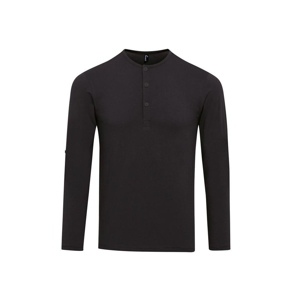 Image of Long John Tshirtkrempelärmel Unisex Schwarz L