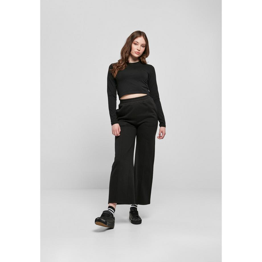 URBAN CLASSICS T-Shirt Cropped Maniche Lunghe Organic  
