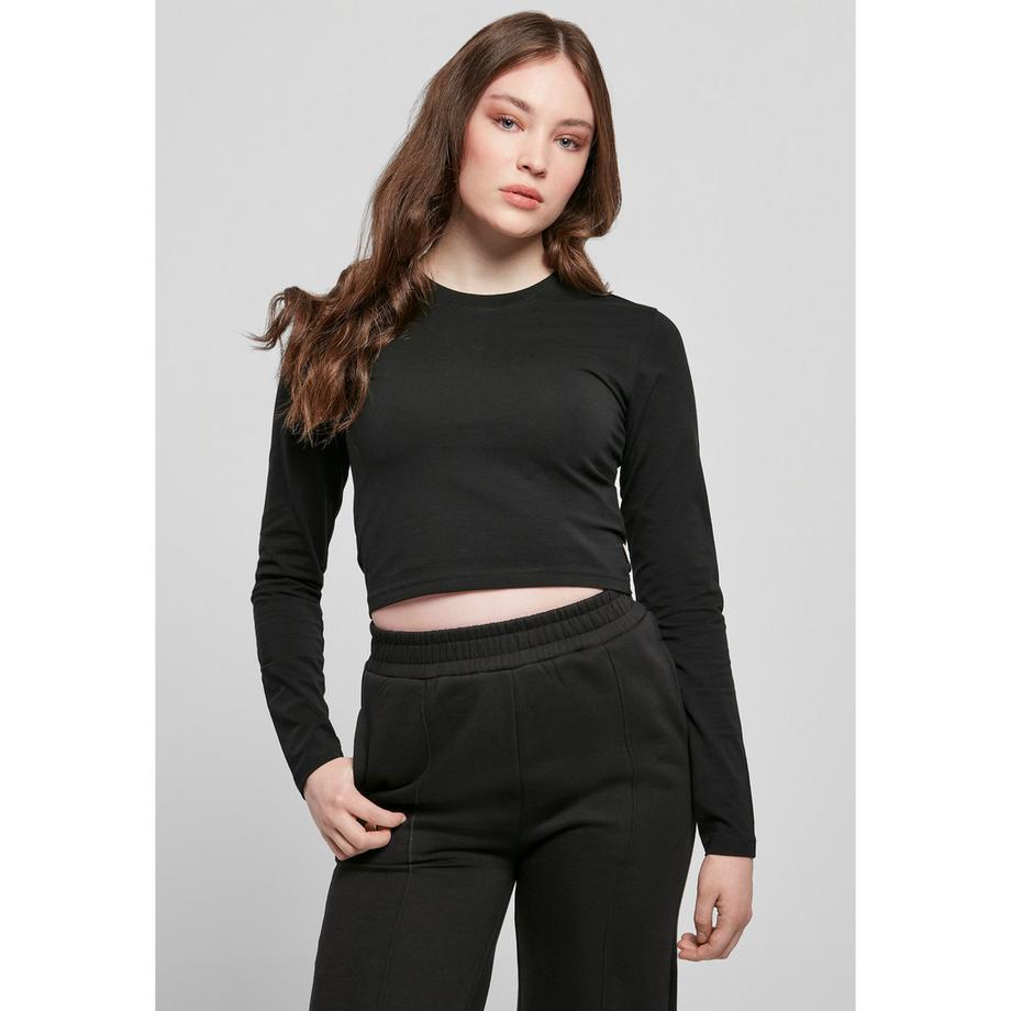 URBAN CLASSICS T-Shirt Cropped Maniche Lunghe Organic  
