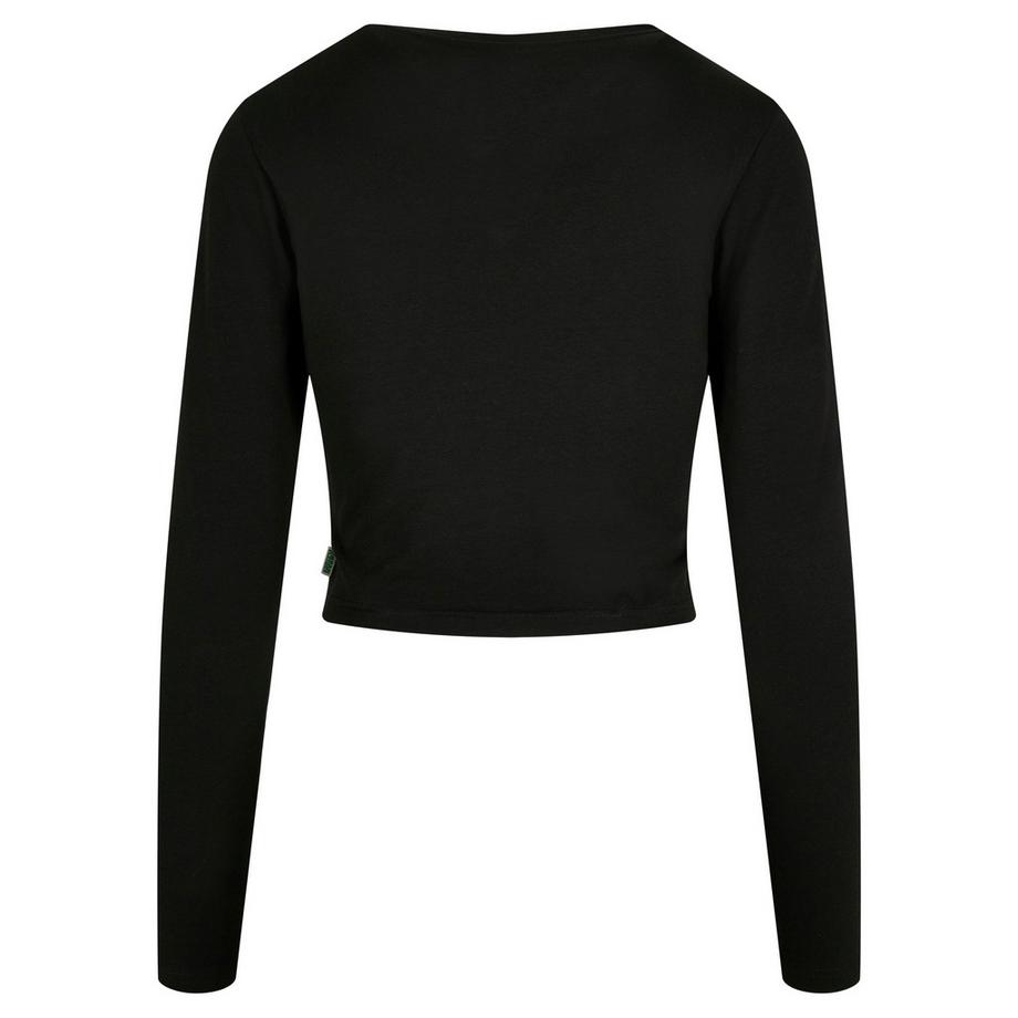 URBAN CLASSICS T-Shirt Cropped Maniche Lunghe Organic  