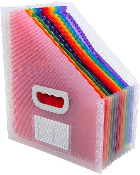 Image of EXACOMPTA Fächer Stehsammler Crystal A4 X55598E transparent, 12-teilig EXACOMPTA Fächer Stehsammler Crystal A4 X55598E transparent, 12-teilig