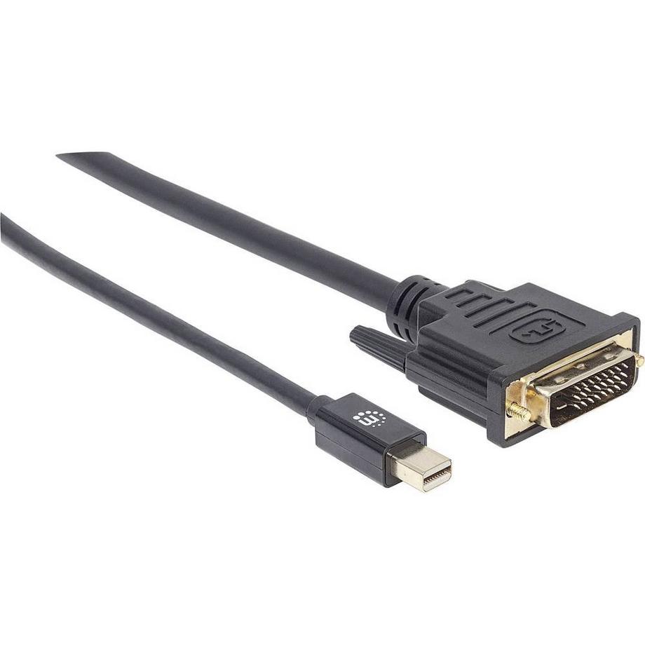 Manhattan  Mini-DisplayPort 1.2a auf DVI-Kabel Mini-DisplayPort 1.2a-Stecker auf DVI-D 24+1-Stecker 1.8 m 