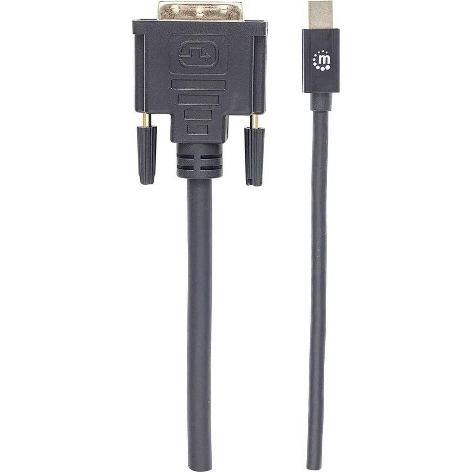 Manhattan  Mini-DisplayPort 1.2a auf DVI-Kabel Mini-DisplayPort 1.2a-Stecker auf DVI-D 24+1-Stecker 1.8 m 