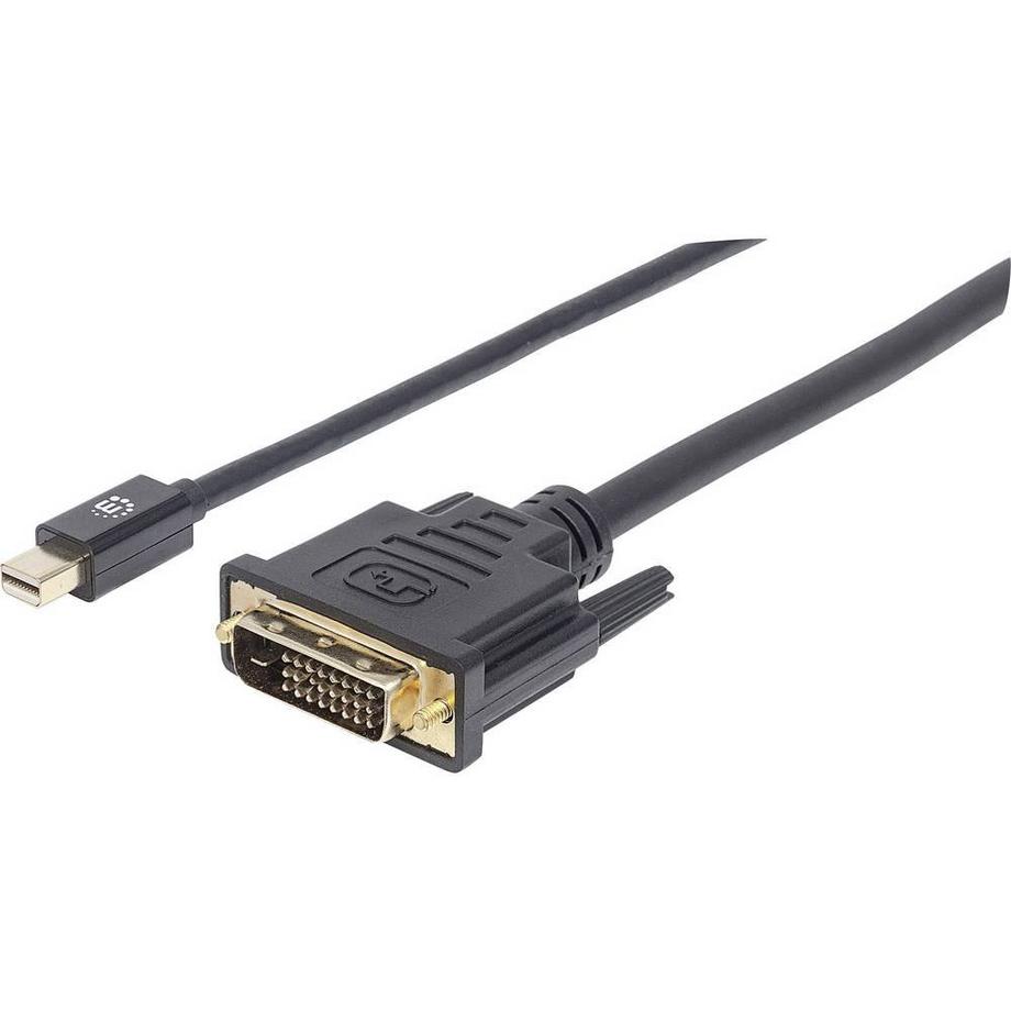 Mini-DisplayPort 1.2a auf DVI-Kabel Mini-DisplayPort 1.2a-Stecker auf DVI-D 24+1-Stecker 1.8 m