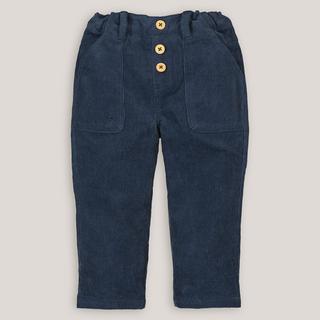 La Redoute Collections  Pantalon droit en velours côtelé doublé jersey 