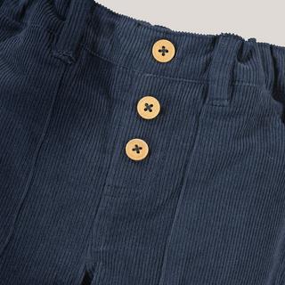 La Redoute Collections  Pantalon droit en velours côtelé doublé jersey 