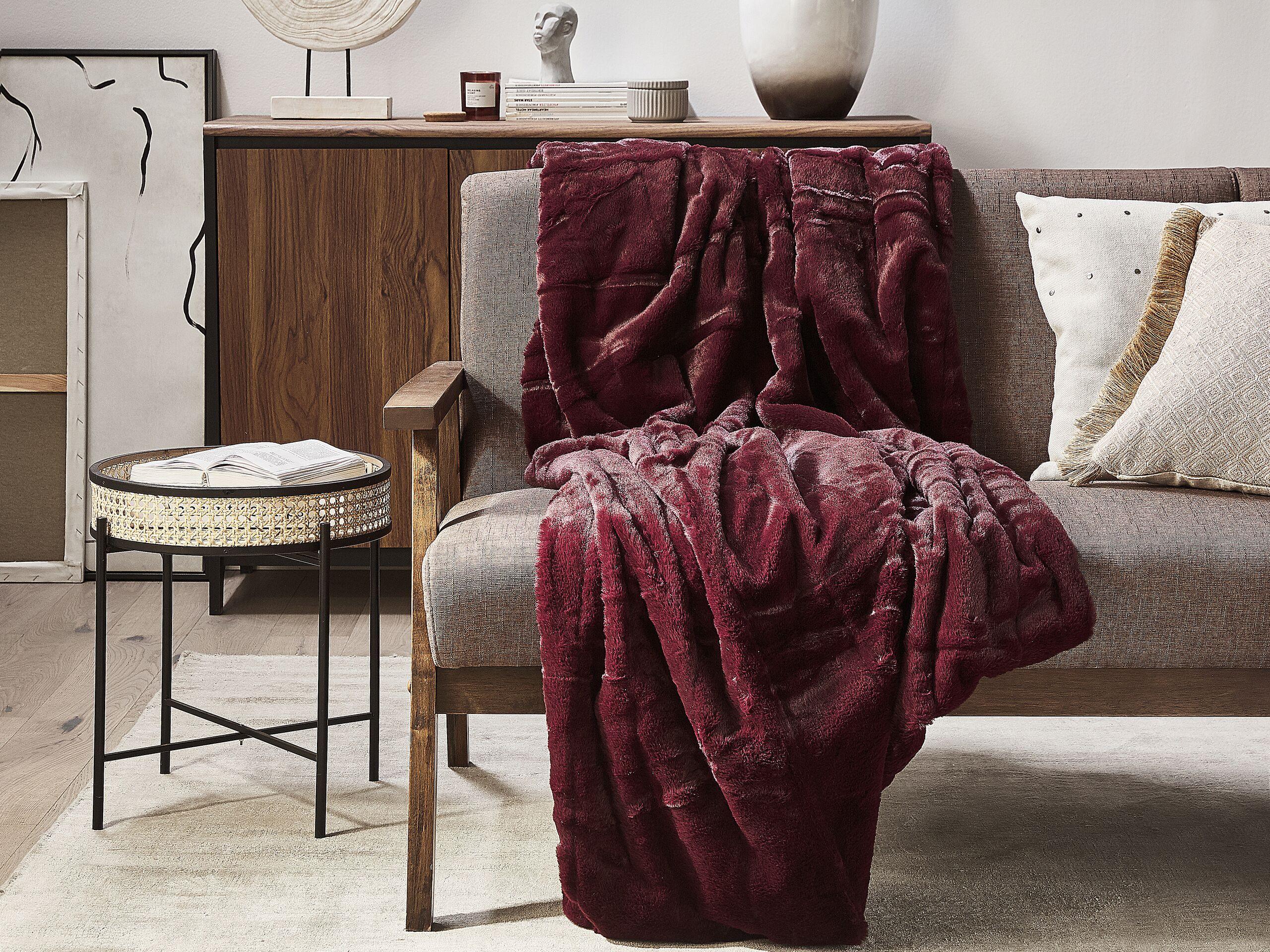 Beliani TANTAN Couverture Douillette Moderne en Polyester  