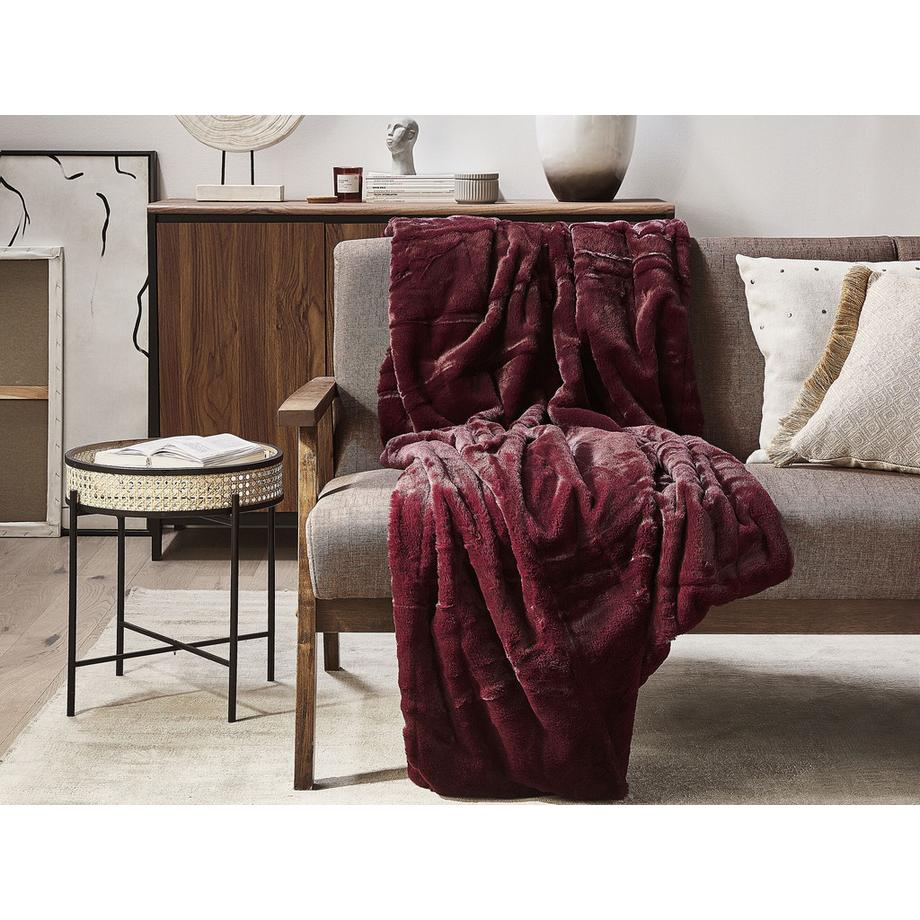 Beliani TANTAN Moderne Polyester Kuscheldecke  