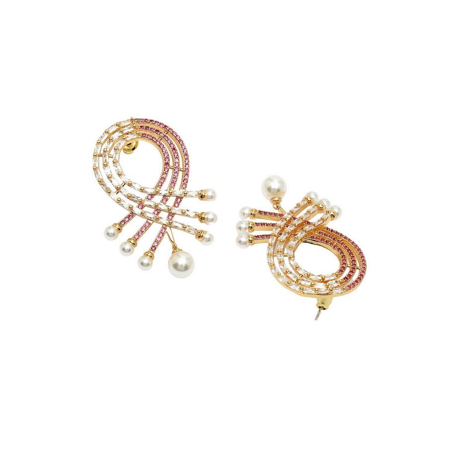 AVANT-GARDE PARIS  Diva Kollektion Moderne Zirkonia-Tropfenohrringe 