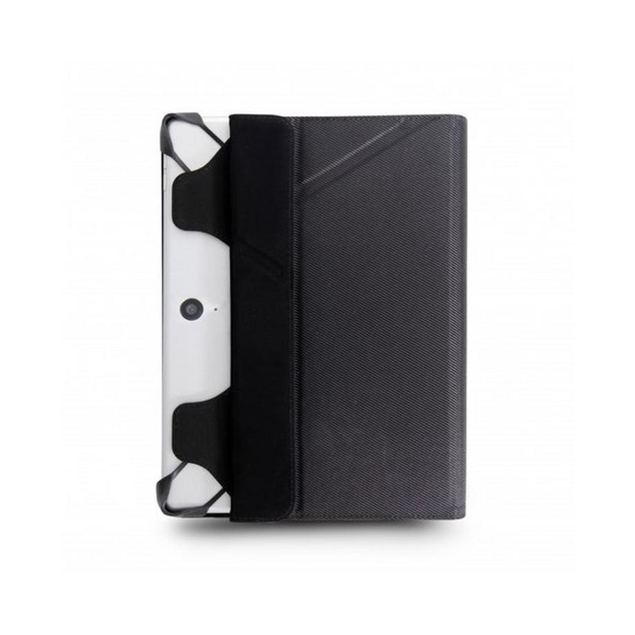 Urban Factory  Universelles Starterpaket Urban Factory Black Folio Case + Displayschutzfolie aus gehärtetem Glas + 0,8 mm Stylus für Tablets bis 10,1 Zoll 