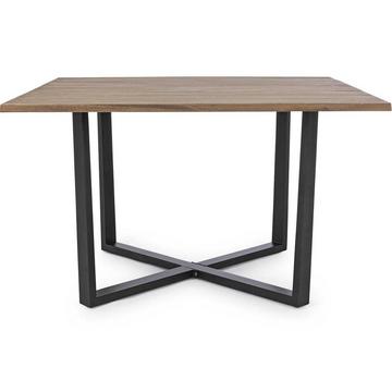 Table de jardin Helsinki 130x130 anthracite naturel FSC