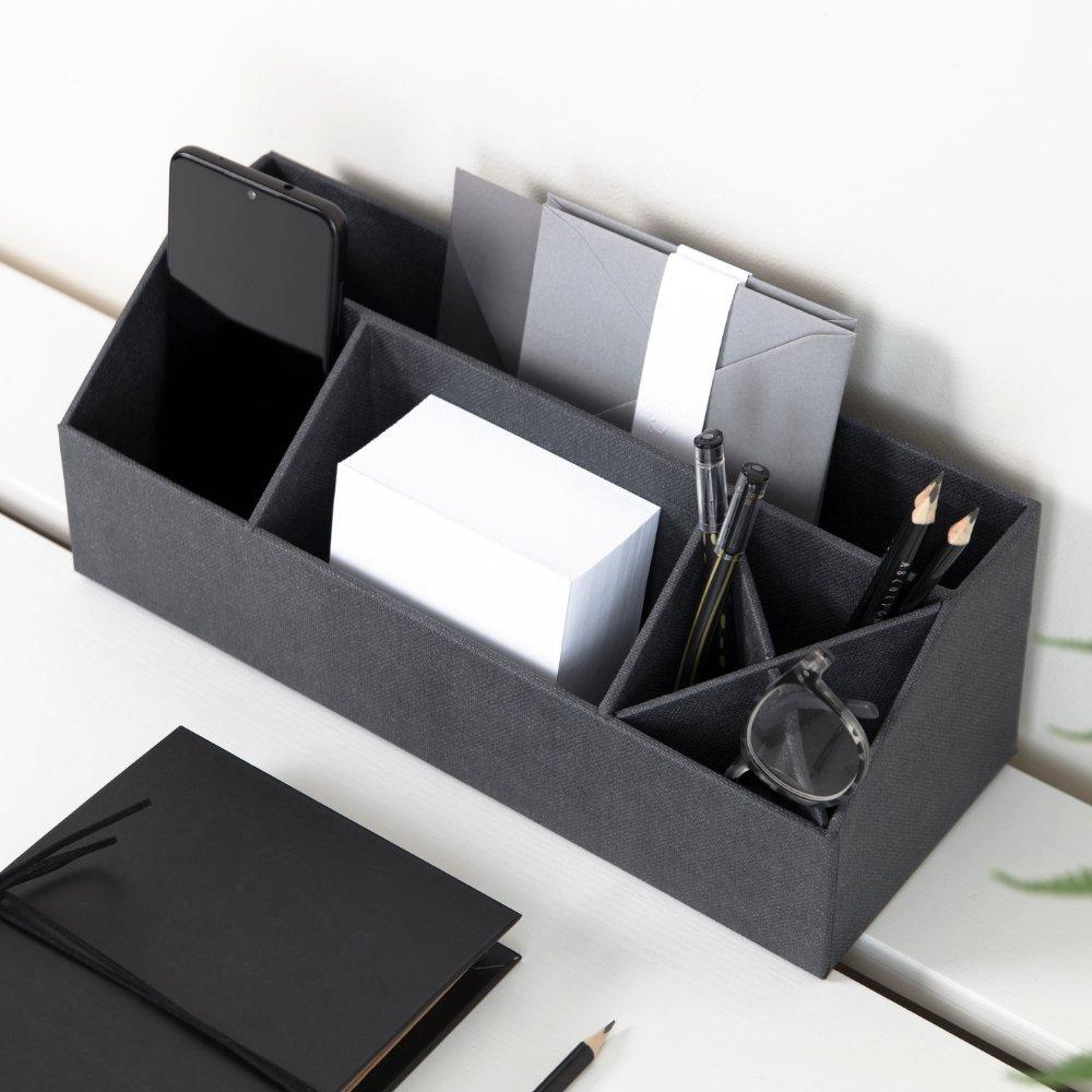 Bigso Box of Sweden Bigso ELISA Organiseur de bureau - Toile noire  