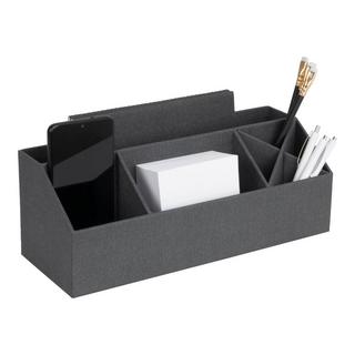 Bigso Box of Sweden ELISA Schreibtisch Organizer   Schwarz Canvas  