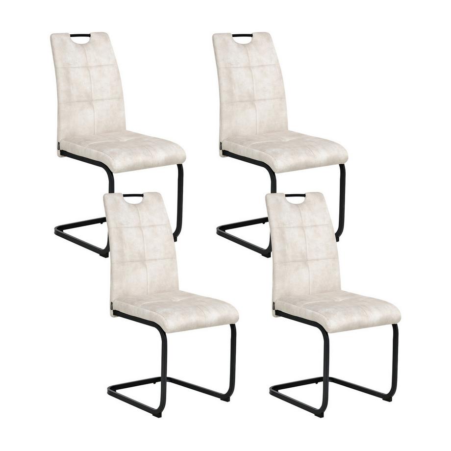 Set di 4 sedie da pranzo en Tessuto  CISCO