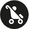 Odenwälder  Babycool-Auflage für den Kinderwagen Graphite 