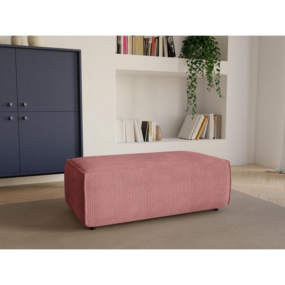 Vente-unique Hocker - Cord - Rosa - AMELIA  