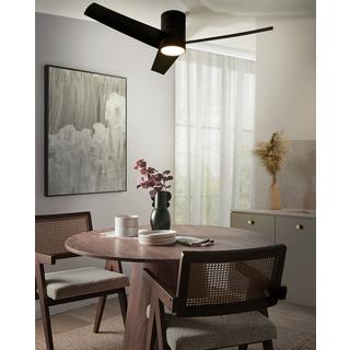 Beliani Ventilateur de plafond avec lampe en Matière synthétique Moderne CANETE  