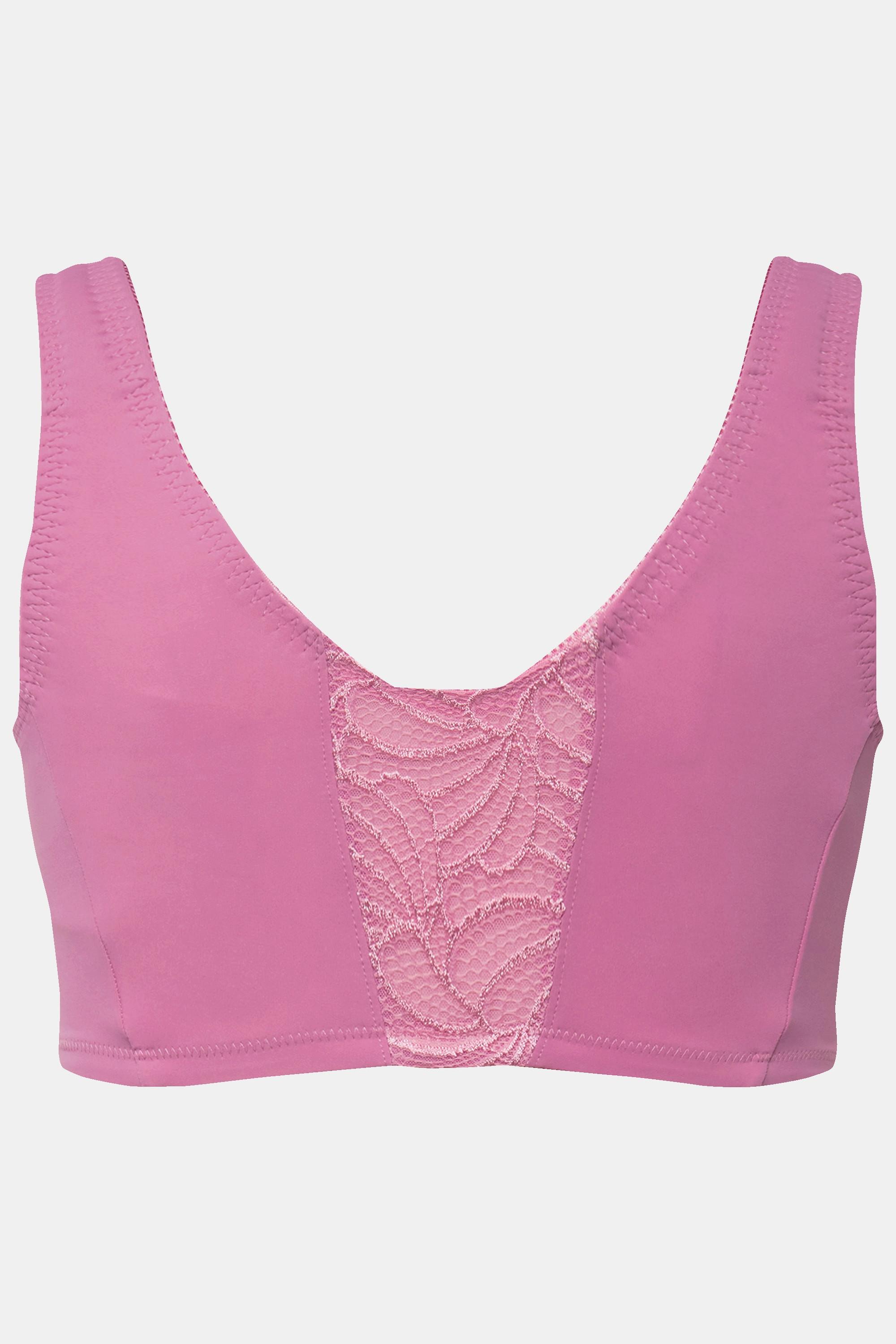 Ulla Popken  Soutien-gorge de maintien Kell sans armatures avec fermeture sur le devant, C-D 