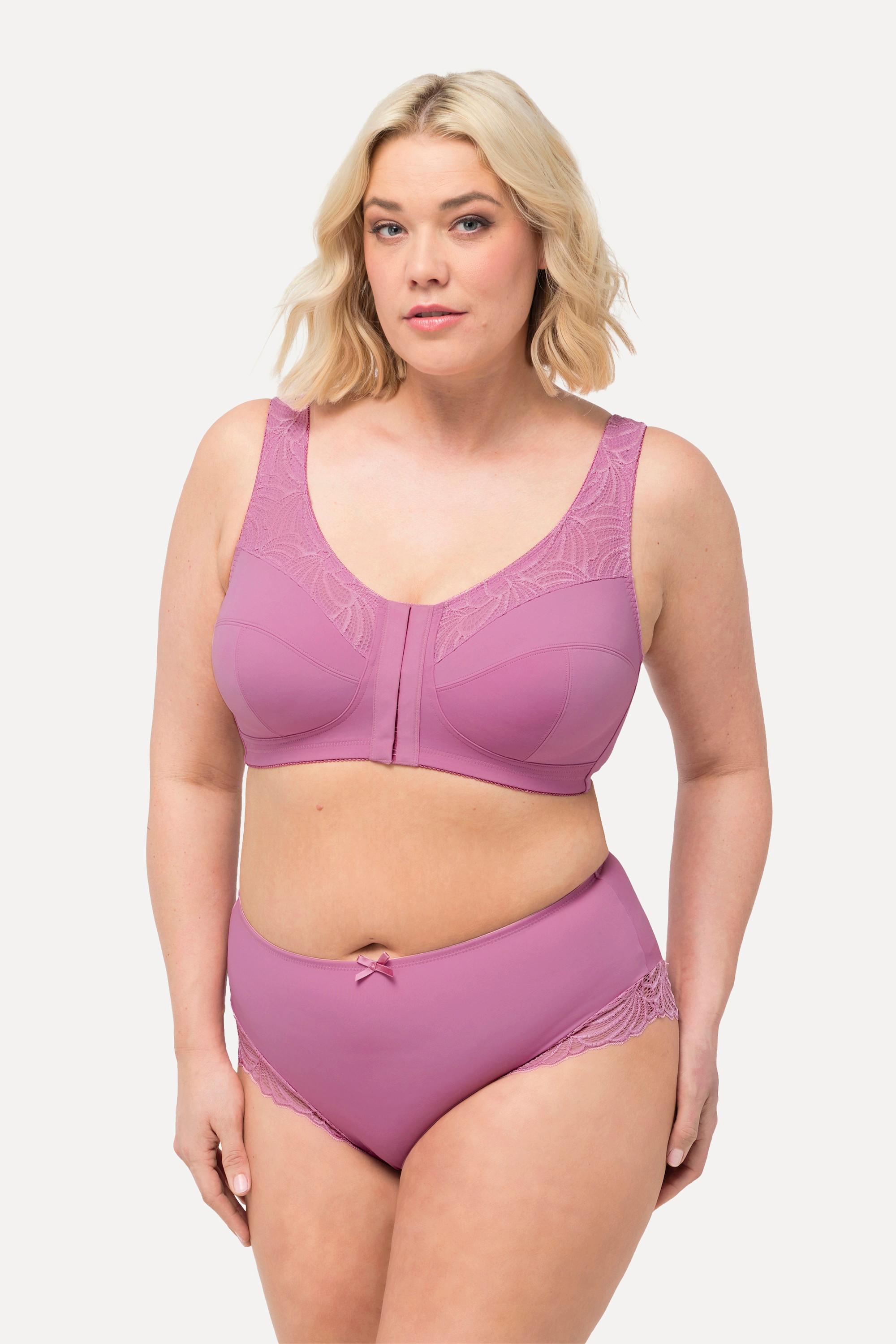 Ulla Popken  Soutien-gorge de maintien Kell sans armatures avec fermeture sur le devant, C-D 