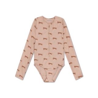 Swim Essentials Leopard Animal Print Langarm Schwimmanzug  