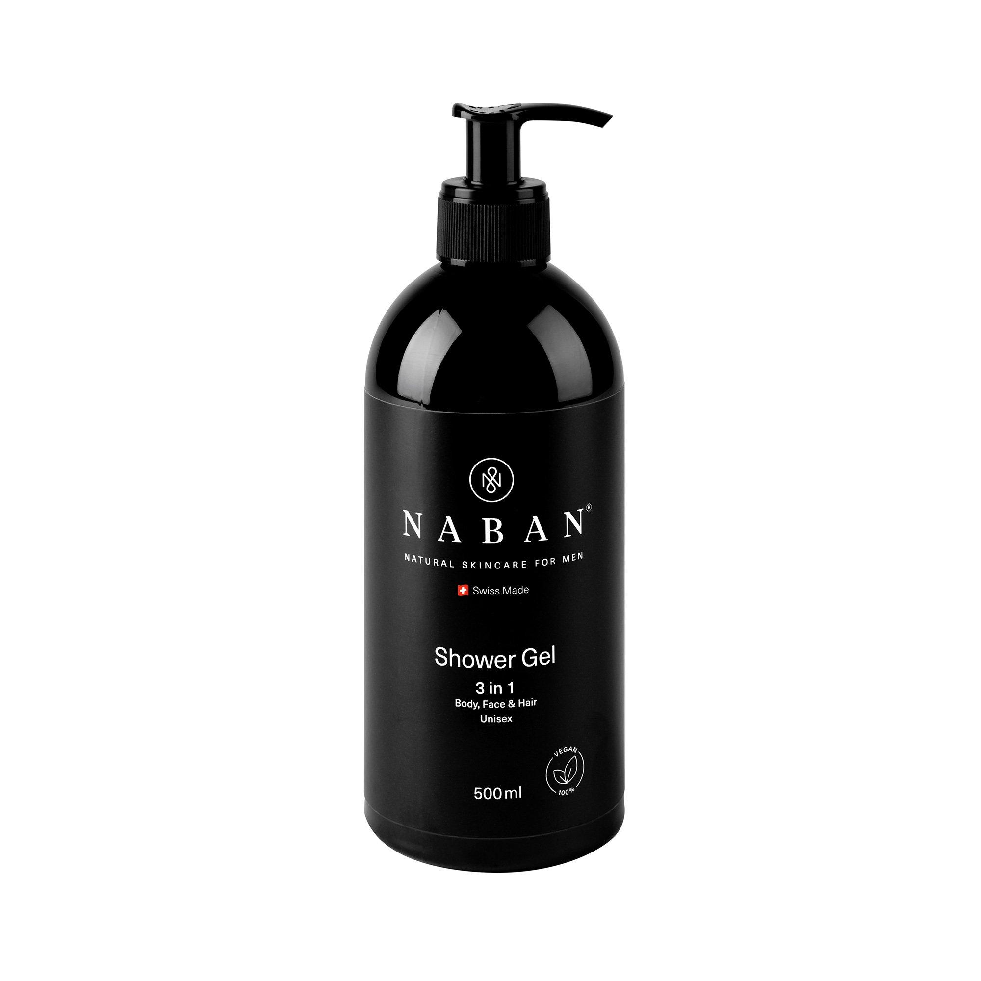 Image of Naban Shower Gel Duschgel 500ml 3 In 1 Body, Face & Hair Unisex Damen 500 ml