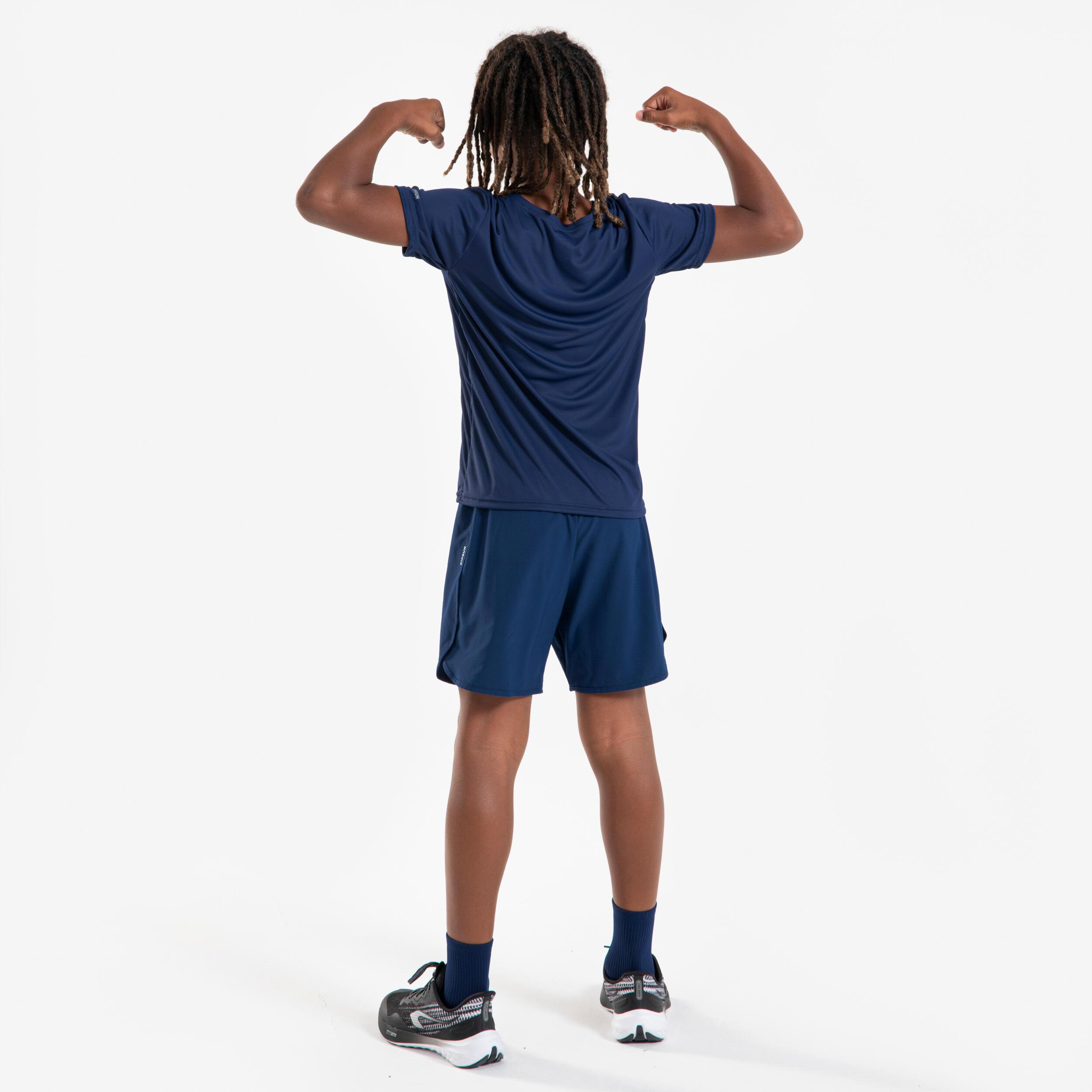 KIPRUN  T-shirt de course enfant manches courtes respirant polyester 