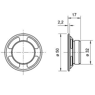 Visaton  Breitbandlautsprecher K 50, 8 Ohm 