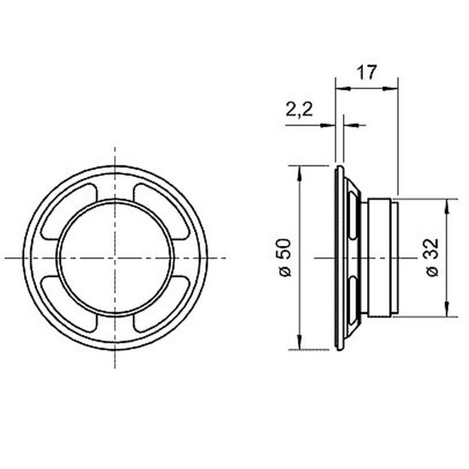 Visaton  Breitbandlautsprecher K 50, 8 Ohm 