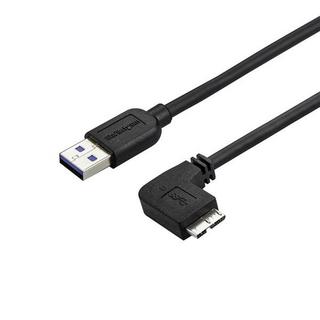 STARTECH.COM  Câble Micro USB 3.0 slim - USB-A vers Micro-B à angle droit de 50 cm - M/M 