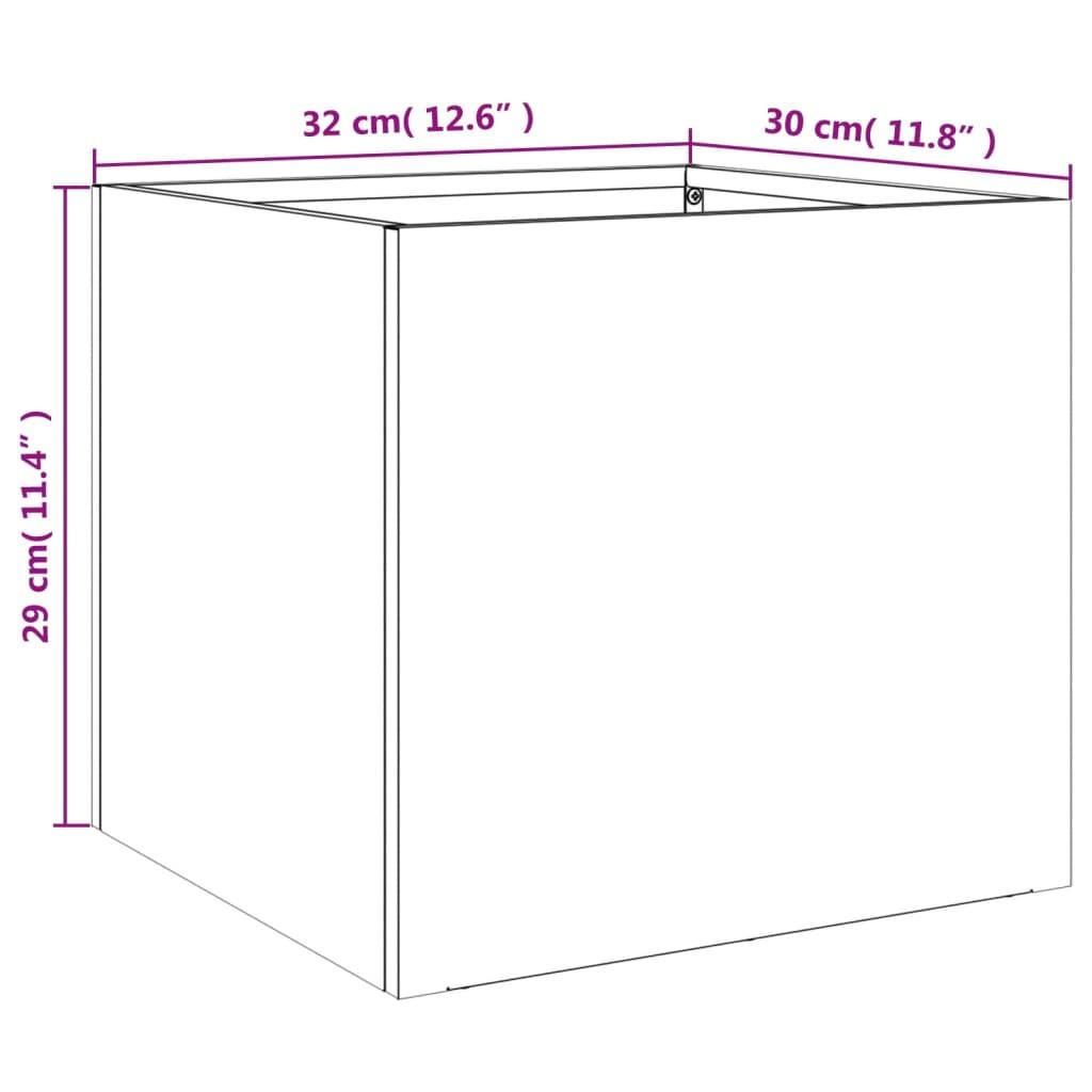 VidaXL Jardinière acier  