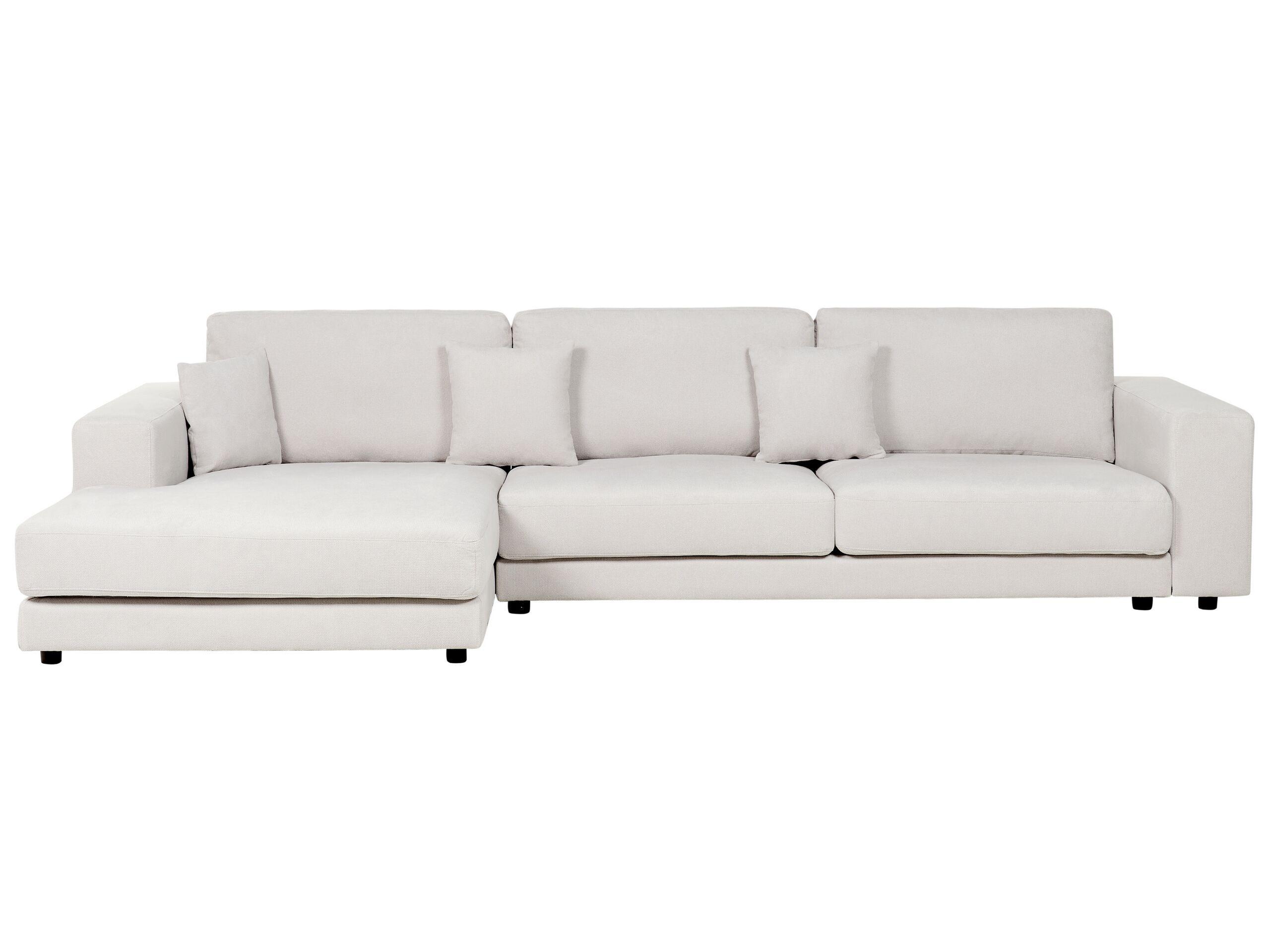 Beliani Ecksofa aus Polyester Skandinavisch LOFOTEN  