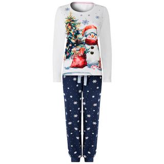 Joe Browns Festliches Pyjama-Set mit Schneemannmotiv  