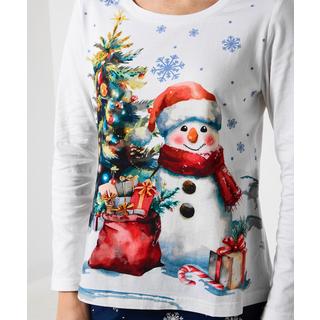 Joe Browns Festliches Pyjama-Set mit Schneemannmotiv  