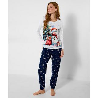 Joe Browns Festliches Pyjama-Set mit Schneemannmotiv  