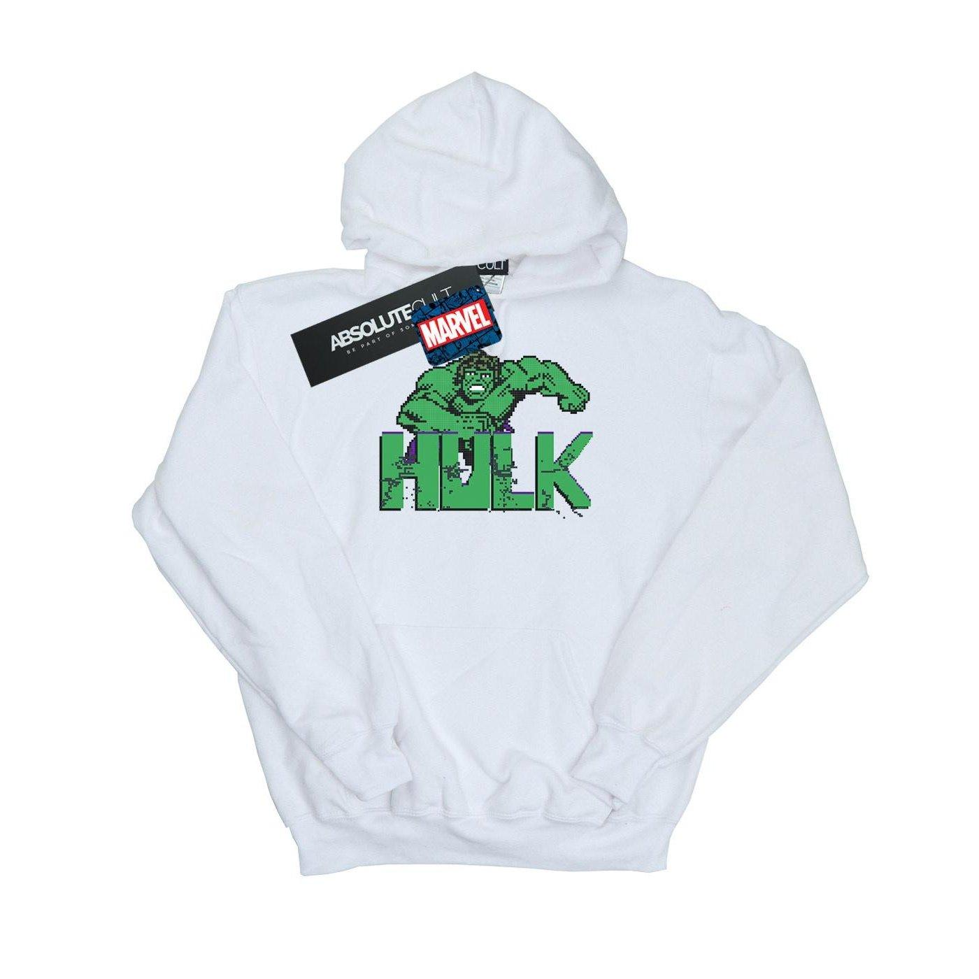 Image of Hulk Pixelated Kapuzenpullover Mädchen Weiss 116