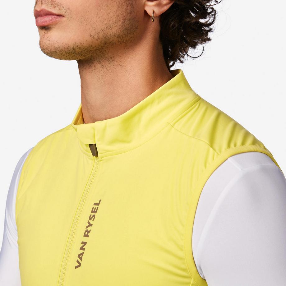 VAN RYSEL  Windjacke für Rennvelofahrer, RCR, limonadengelb 