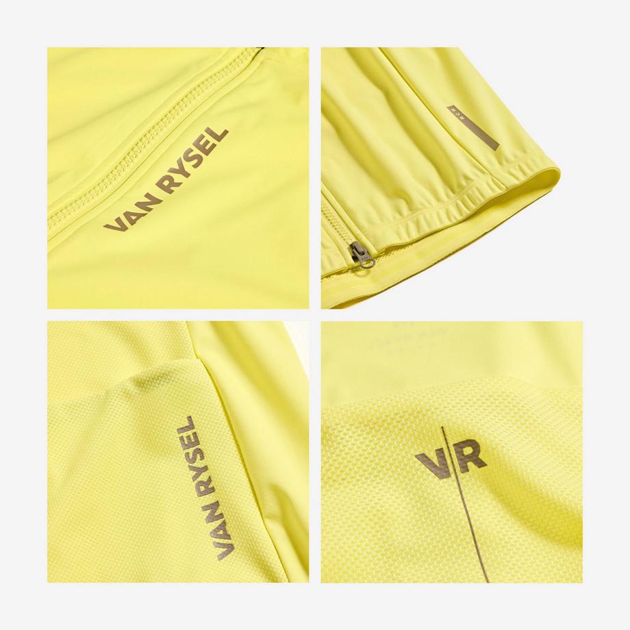 VAN RYSEL  Windjacke für Rennvelofahrer, RCR, limonadengelb 