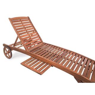 mutoni Chaise longue de jardin Noemi bois  