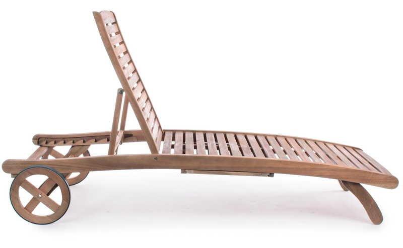 mutoni Chaise longue de jardin Noemi bois  