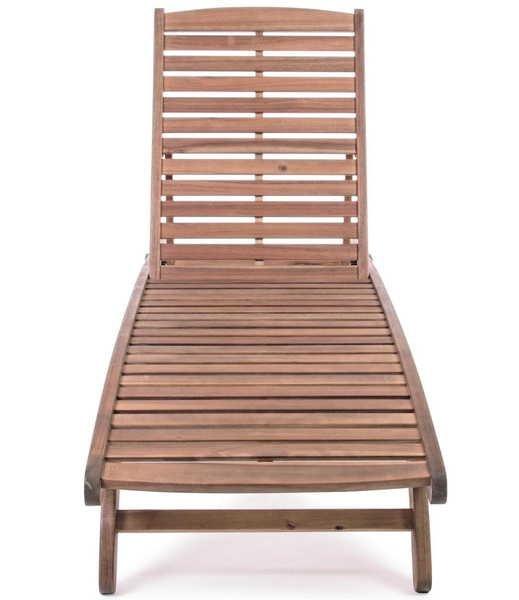 mutoni Chaise longue de jardin Noemi bois  