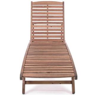 mutoni Chaise longue de jardin Noemi bois  